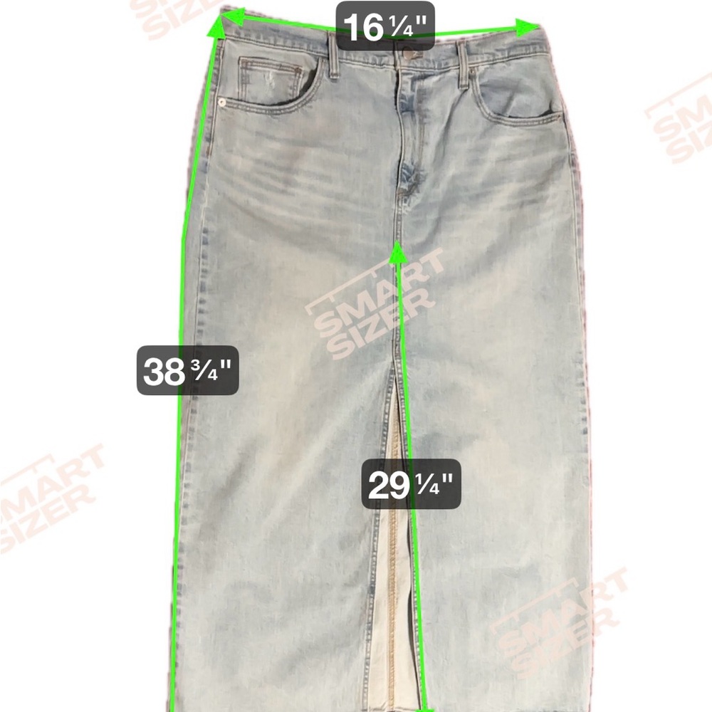 Trendy Universal Thread Light Wash Denim Jeans Skirt Size 16 NWT - Picture 8 of 8